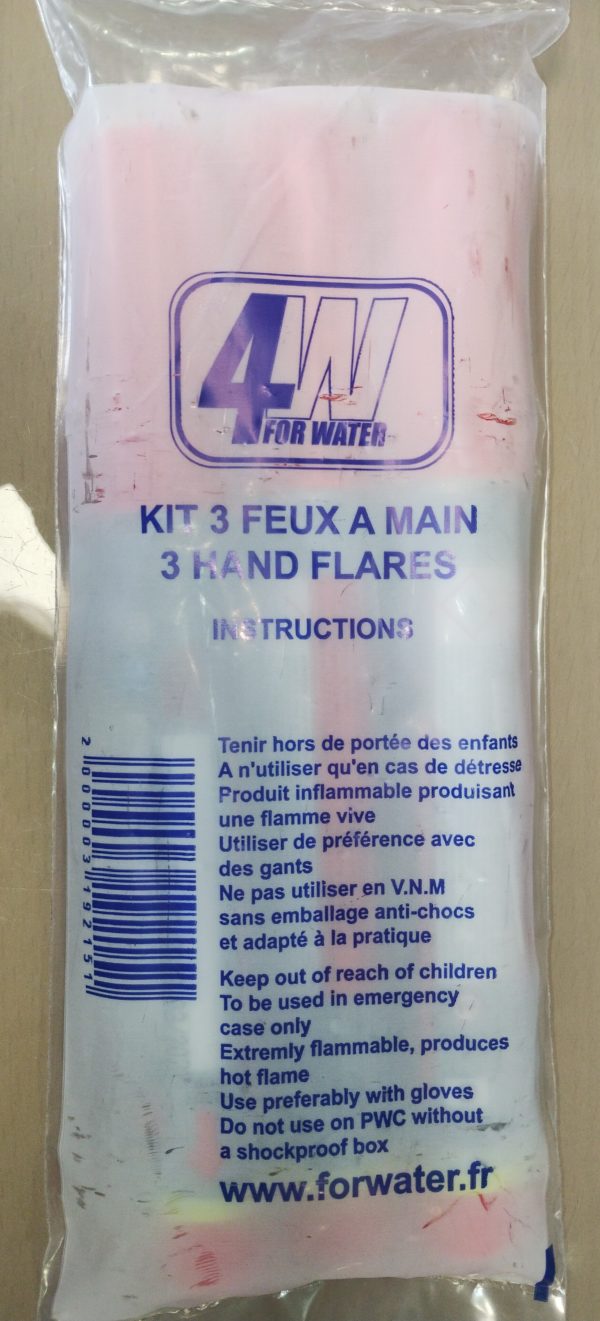 Feu à main rouge kit de 3 marque 4w for water – Image 2